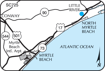 North Myrtle Beach Airport Shuttle Service including Windy Hill, Crescent Beach, Ocean Drive, and Cherry Grove